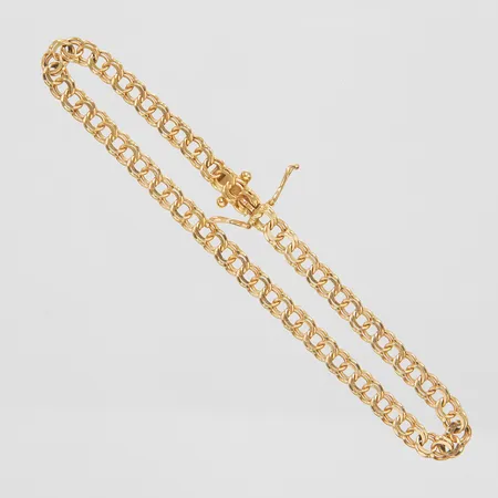 Armband Bismarck, längd ca 18,5cm, bredd 4mm, 18K Vikt: 6,1 g