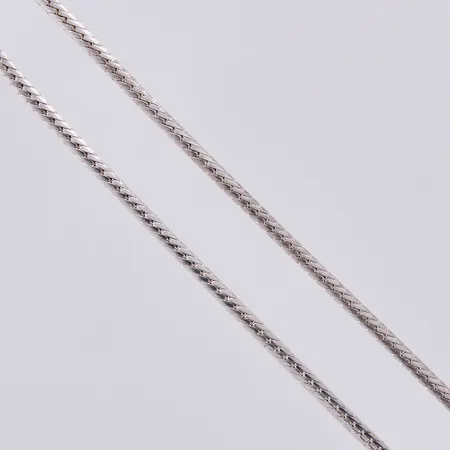 Kedja, längd: ca 38,5cm, bredd: ca 4mm, silver, 925/1000 Vikt: 6,9 g