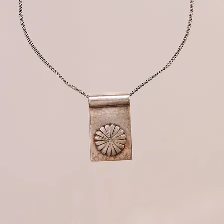 Halskedja med Hänge design Sigvard Bernadotte, 49cm, Silver S925/1000, 5,8g.