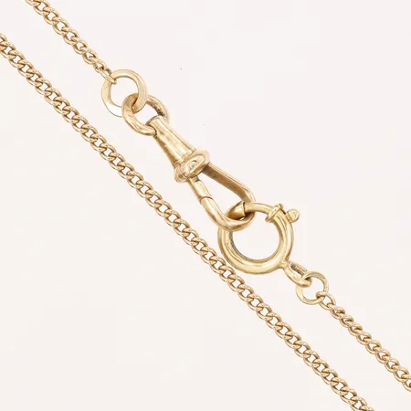 Fickurskedja Pansar, längd: 53cm, bredd: 2mm, 18K guld.  Vikt: 10,9 g