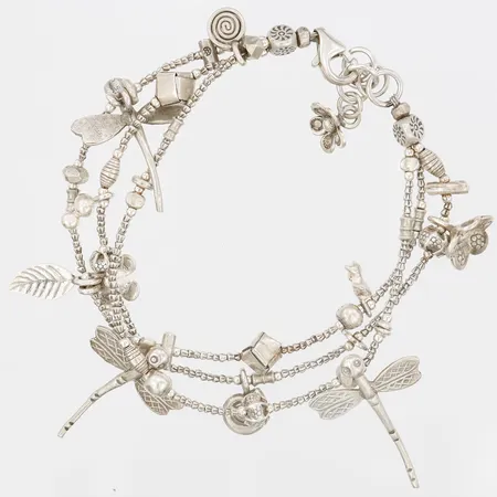 Armband, cirka 21,5cm, 10mm, silver Vikt: 27,5 g