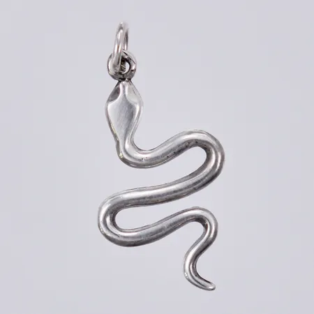 Hänge, Orm, längd: ca 3,8cm, bredd: ca 1-20mm, silver, 925/1000 Vikt: 1,9 g