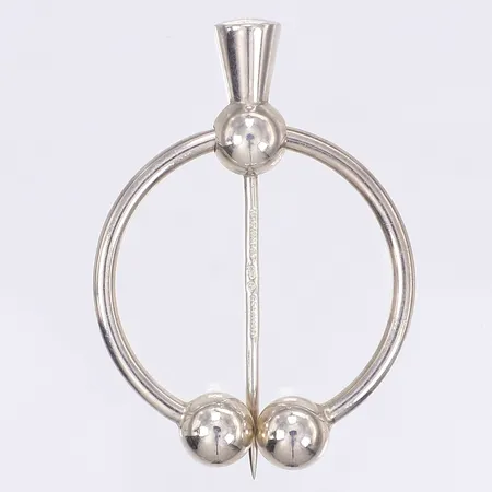 Brosch, Ø35mm, silver 830/1000 Vikt: 6,4 g