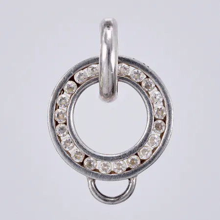 Hänge med vita stenar, längd: ca 2,2cm, bredd: ca 2-13mm, Thomas sabo, silver,925/1000 Vikt: 1,5 g