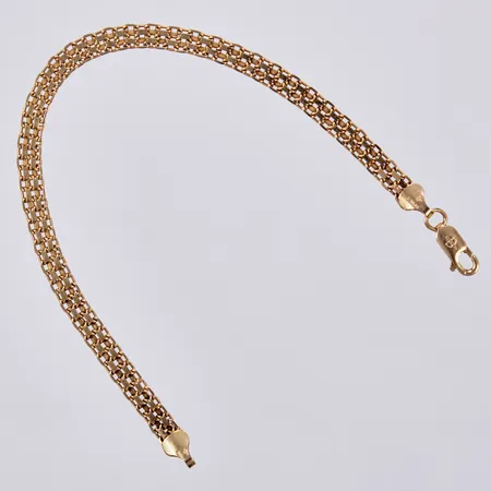 Armband x-länk, längd: ca 19cm, bredd: ca 5mm, Balestra, 18K Vikt: 6,6 g