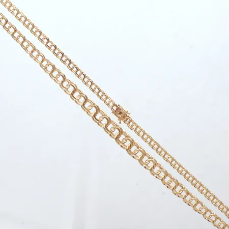 Collier, Bismarck längd 45cm, bredd 5-8,5cm,  Hallberg Guldvarufabrik Ab Curt Köping år 1970, fint skick! Vikt: 30,4 g