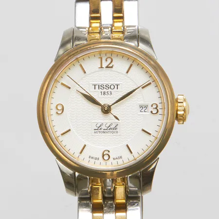 Damur Tissot Le Locle, stål/doublé, automatisk, 25mm, ref L134/234 T41218334, boettnr: 16BQ0938718, cal. ETA 2671, safirglas, stållänk, viklås, repiga länkar, inga tillbehör.  Vikt: 0 g