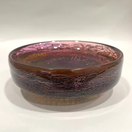 Skål, Vulcan, Göran Wärff för kosta, glas, Ø22cm, höjd 14cm, numrerad 77205, repig etikett, repor i mitten samt undertill, slitage Skickas med postpaket.
