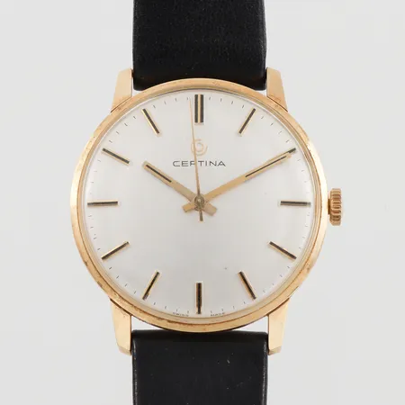 Herrarmbandsur Certina, fungerar, diameter 33.5 mm,14k. Vikt: 0 g