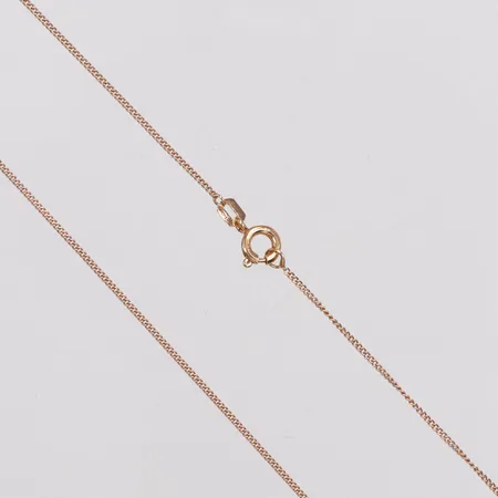 Kedja, Pansar, 37,5cm, bredd 0,9mm, 18K Vikt: 1,6 g