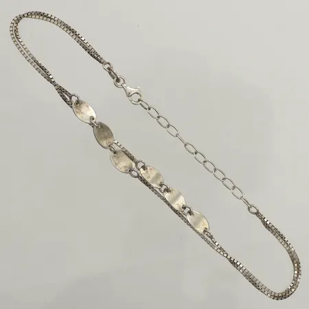 Ring diamanter 8x0,01ct, blå sten, stl 18, bredd 10mm, vitguld, 14K  Vikt: 2,3 g