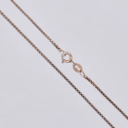 Kedja Venezia längd ca 41,5cm, bredd ca 1mm, förgyllt 925/1000 silver Vikt: 4 g
