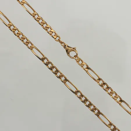 Kedja Figaro, längd 51cm, bredd 4,7mm, 18K  Vikt: 32,5 g