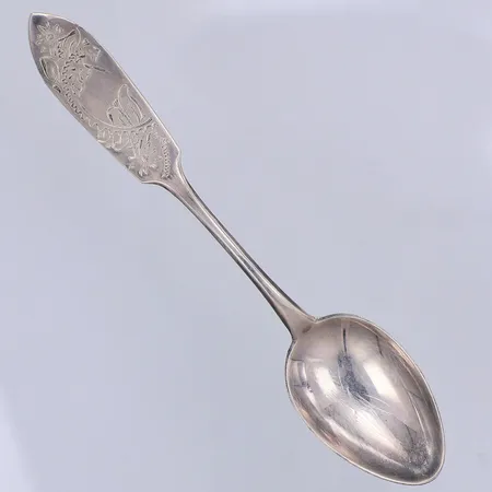 Kaffesked, modell Tornedal, Kultakeskus år 1971, gravyr, 830/1000 silver Vikt: 15,4 g