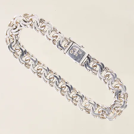 Armband Bismarck, längd: 19cm, bredd: 9,9mm, silver 830/1000 Vikt: 27,2 g