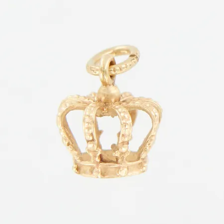 Hänge, krona, ca 12mm, 14K Vikt: 0,9 g