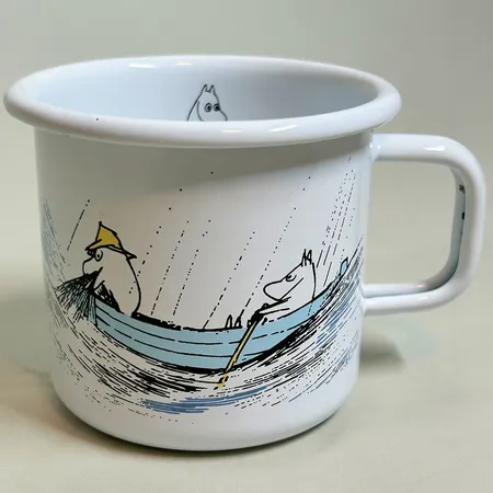 Mugg Mumin, emalj, stormigt hav, Muurla, 75mm, 37 cl Vikt: 0 g