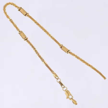 Armband, längd 21cm, defekt/av, 22K Vikt: 6,2 g