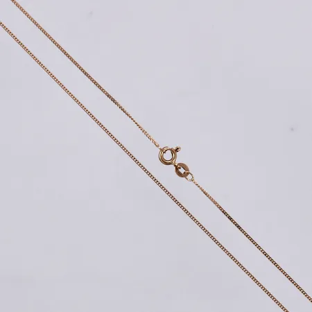 Kedja, Pansar, längd: ca 39,5cm, bredd: ca 1mm, 18K Vikt: 1,8 g