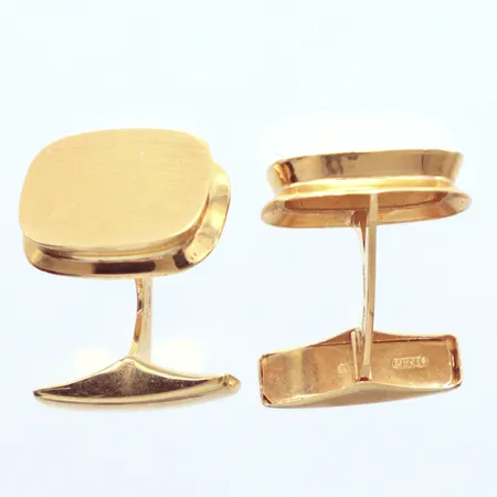 Ett par manschettknappar,  2cm, 18k  Vikt: 7 g