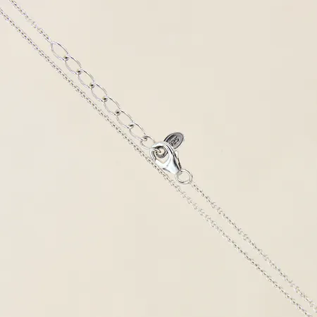 Kedja Ankar, ställbar längd 42-45cm, bredd 0,8mm, silver 925/1000 Vikt: 2,1 g
