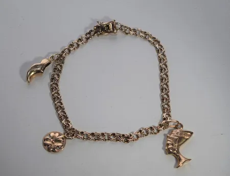  Bism armb berl , Längd 19 cm, 18k Vikt: 9,6 g