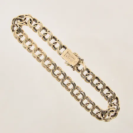 Armband Bismarck, längd 19cm, bredd 8mm, 18K  Vikt: 21 g