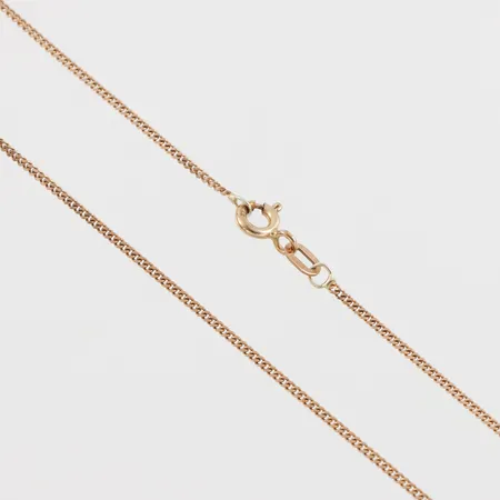 Collier Pansar, längd ca 49 cm, bredd 1.2 mm, 9k. Vikt: 2,1 g