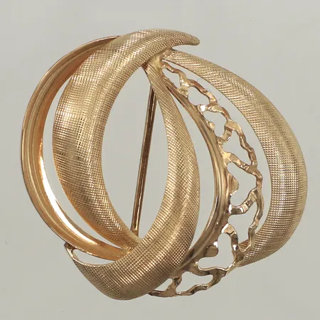 Brosch, längd 34mm, bredd 29mm, 14K Vikt: 4 g