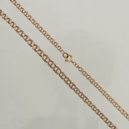 Collier doserad Bismarck, längd 46cm, bredd 3,7-5,5mm, 18K  Vikt: 11,6 g