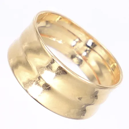 Ring, stl 17, bredd 5-7mm, Guldfynd/GHA, 18K Vikt: 2,2 g