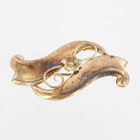 Brosch, 43x22mm, silver 830/1000 Vikt: 3,8 g