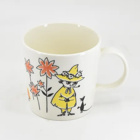 Muminmugg, Snusmumriken, ABC Collection, Arabia Finland, höjd 8 cm, Ø8cm, porslin.