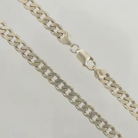 Kedja Pansar, längd 55,5cm, bredd 7,2mm, GHA, silver 925/1000 Vikt: 51,9 g