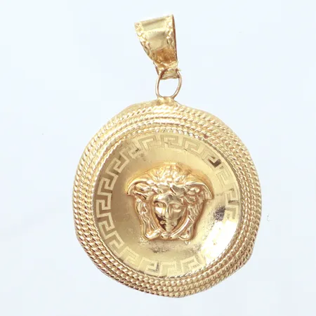 Hänge, längd 45mm, Ø32,3mm, defekt, 14K Vikt: 3,1 g