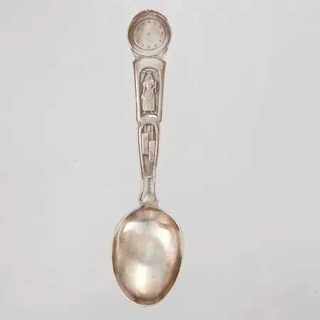 Dopsked, längd 14,3cm, gravyr, GAB, 830/1000 silver,  Vikt: 29,4 g