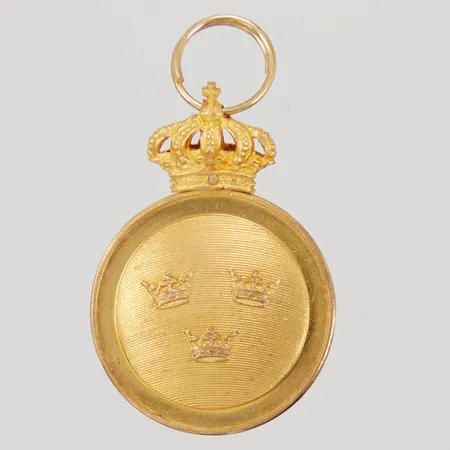 Guldmedalj, Vasaorden, Ø23,5mm, krona 18K, mynt 23K,  Vikt: 11,5 g