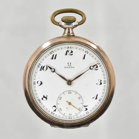 Fickur Omega, boett Ø52 mm, fungerar ej/står still, 800/1000 silver. Bruttovikt 104,6g