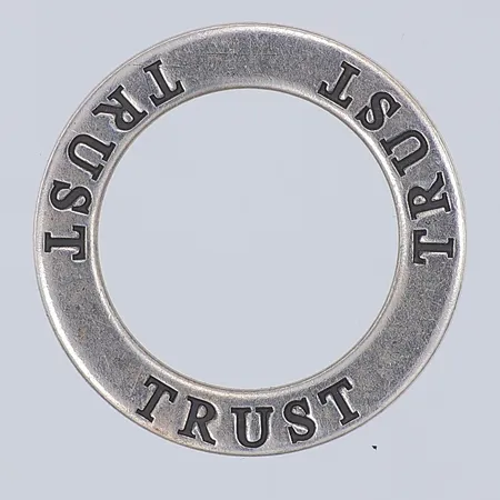 Hänge/ring, trust, 23mm, stl 15½, 925/1000 silver Vikt: 2,6 g