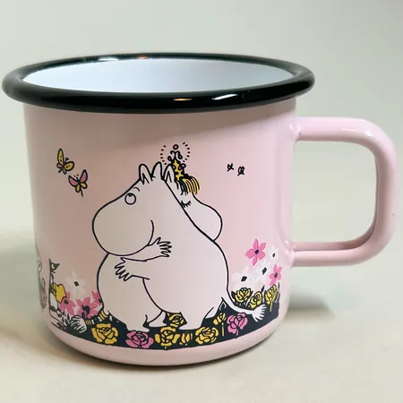 Mugg Mumin, emalj, kram, Muurla, 75mm, 37 cl Vikt: 0 g