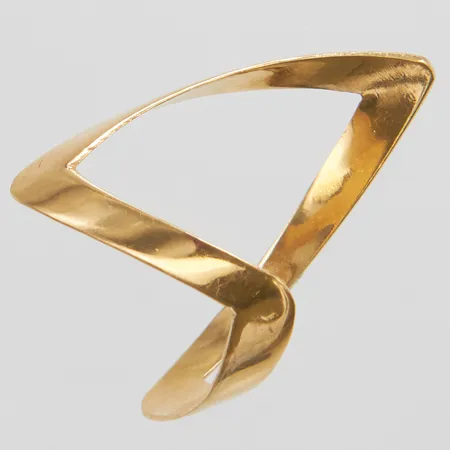 Ring, stl 17½, bredd 2,5mm, ostämplad, 18K Vikt: 2 g