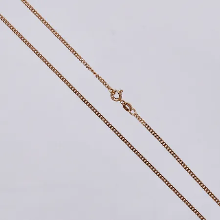 Kedja, Pansar, längd: ca 42cm, bredd: ca 1mm, 18K Vikt: 5 g