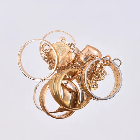 Diverse guld, 18K. Vikt: 29,5 g