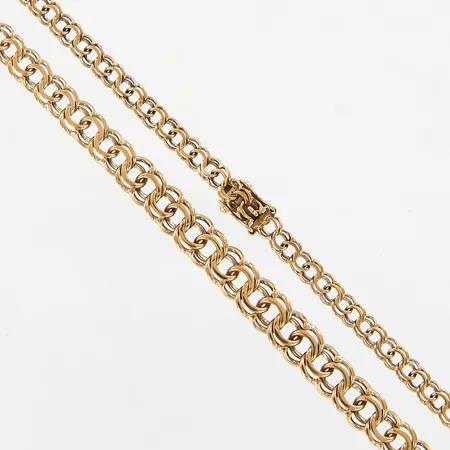 Collier Bismarck, 44,5cm, bredd 4-6,5mm, 8K Vikt: 10,3 g