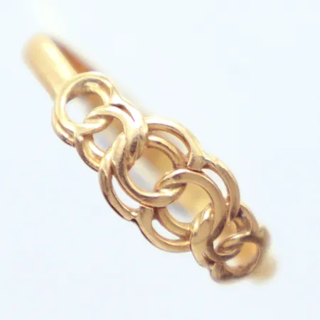 Ring, Bismarck, ojämn, Ø16¾, 18k Vikt: 1,1 g