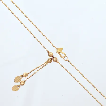 Collier, längd 41cm, detalj längd 45mm, 21K Vikt: 5 g