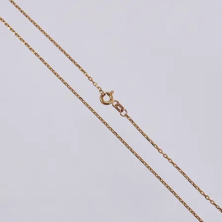 Kedja, Ankar, längd: ca 46cm, bredd: ca 1mm, 21K Vikt: 2,9 g