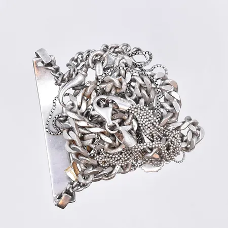 Diverse defekt silver, 925/1000. Vikt: 72 g