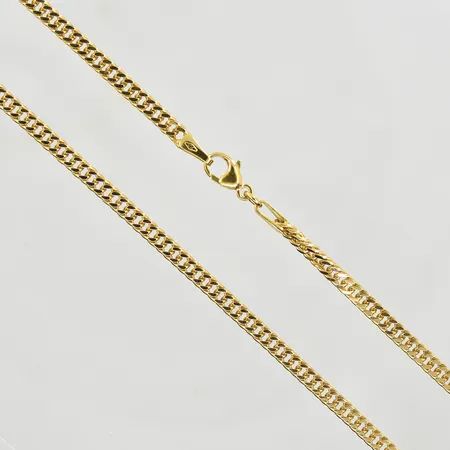 Kedja Pansar, längd 50 cm, bredd 3 mm, 18K. Vikt: 14,2 g