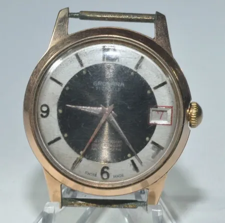 Armb ur boett GrovanAntimagnetic Waterproot Shockproot 21 Jewels, Swiss made. 29,7gr Ø 32,5 mm Fungerar, vi lämnar ingen funktionsgaranti Vikt: 0 g